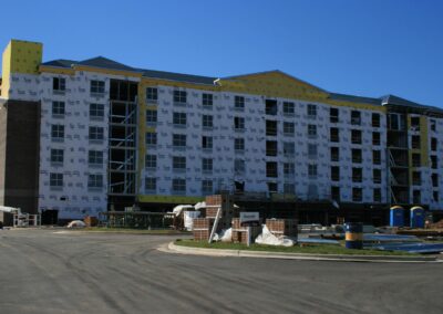 Light Steel Framing on Hilton Garden Inn