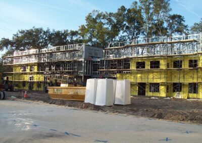 Steel Stud Framing on Residence Inn Hotel