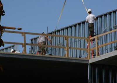 Light Steel Framing on Venice Lofts Apartments