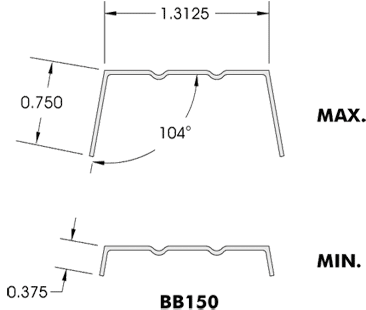 BridgeBar - BB150 Section Properties