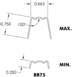 BridgeBar - BB75 Section Properties